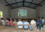 Men in Las Crucitas Receive Teaching